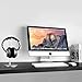TechVibe Headphone Stand, Desktop Aluminum Headphone Holder for Bose, Beats, Sony, Sennheiser, Philips, Skull Candy, Plantronics, JVC, Gaming, DJ, Universal Headphone Compatibility - Silver