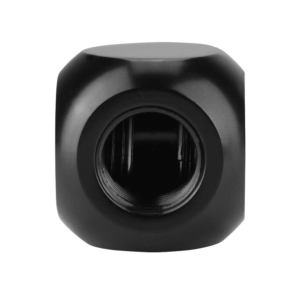 G1/4 Tube Connector Inner Thread Brass 3 Way PC Water Cooling Tube Connector Fitting Adapter 3-Way (T Type) Threaded Holes