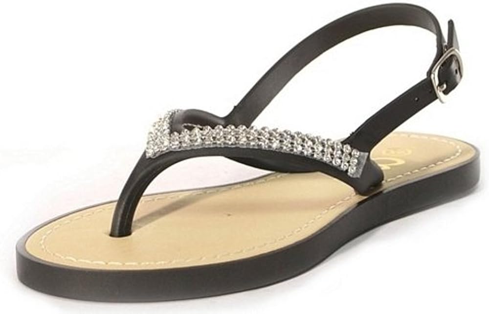 jewelled jelly sandals