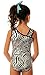 TumbleWear Little Girl's Mani Wild Turquoise Zebra-Child: 6-7