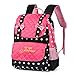 Vbiger Casual School Bag Children School Backpacks for Teen Girls Pink-black)