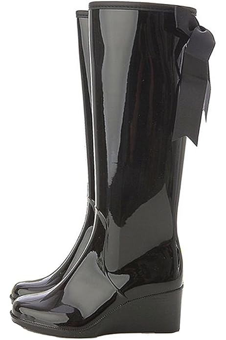 rubber wedge boots