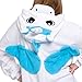 Silver Lilly Adult Pajamas - One Piece Cosplay Animal Costume (Blue Unicorn, S)