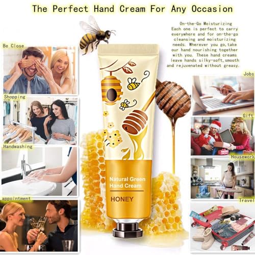 MZANK 10 Pack Hand Cream for Women and Girls,Hand Cream for Dry Cracked Hands Deeply Moisturizing Hand Lotion with Shea Butter Vitamin E for Work Mini Travel Size Moisturizer Gift Set for Women
