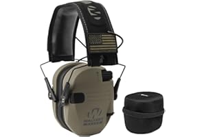 Walker's Game Ear Razor Slim Electronic Lightweight Shooting Hunting Range Hearing Protection Muffs Bundle