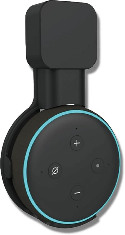 Sintron Wall Mount Holder for Dot 3rd Gen Speaker, UK Plug, Black