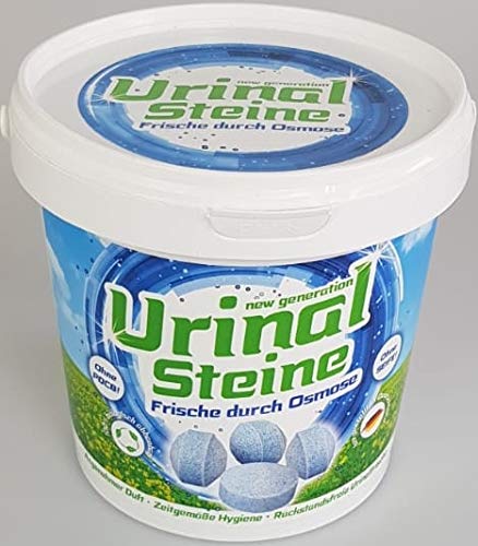 New Generation Urinal Steine Beckensteine 1 KG 100% biologisch abbaubar - Angenehmer Duft durch Osmose - Mirkoorganismen gege