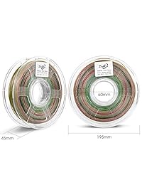 Zi-Rui - Filamento 3D PLA para impresora, multicolor arcoíris brillante (Galaxy), 0.069 in, precisión dimensional + - 0.001 in, 21.16 oz piscina.
