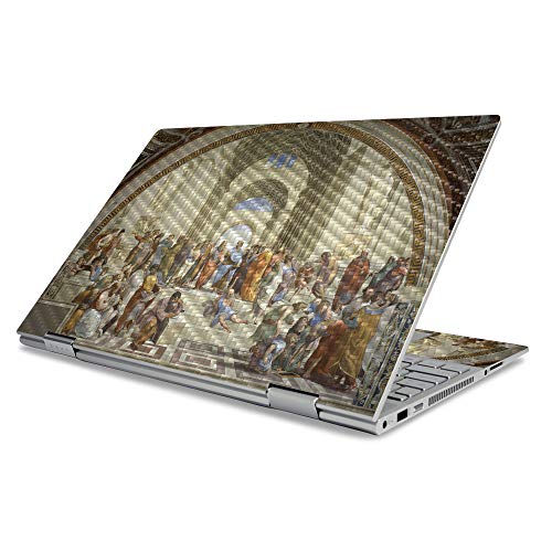 MightySkins Carbon Fiber Skin for HP Envy x360 15" (2019) - School of Athens |…