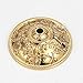 APL-6313 Exquisite Carved Bathroom Accessories, Solid Brass Base Toilet Brush Holder , Gold