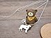 Melix Animal Yorkie Labrador Pitbull Husky Alaskan Akita Boxer Corgi Dachshund German Shepherd Golden Retriever stainless steel Pet Dog Doggy Pendant Necklace Gift