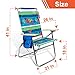 High Seat Beach Folding Chair Lightweight Alumium Frame Recline with Cup Holder and Storage Pouch for Outdoor Camping Hiking