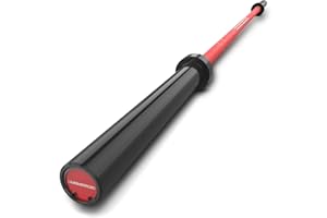 E.T.ENERGIC 7ft Olympic Barbell 40LB Bar Load 700lbs Capacity Available Men's Barbell with Hard Chrome Sleeves for 2" Olympic Plates, 2 Inch Barbell Bar for Squats, Deadlifts, Presses, Rows and Curls