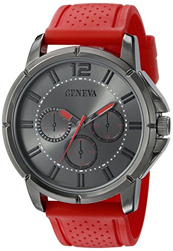 Geneva Men's FMDJM505C Analog Display Japanese Quartz Red Watch