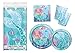 Mermaid Birthday Party Supplies Pack - Serves 16 primary