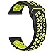 Fitbit Blaze Bands Large, JAKPAS Silicone Replacement Sport Band with Black Frame for Fitbit Blaze Smart Fitness Watch (Black/Yellow)