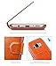 Taken Samsung Galaxy S 8 Plus / S8 Plus Leather Wallet Case with Cards Slot and Metal Magnetic, Slim Fit and Heavy Duty, Plastic Flip Case with Rubber Edge, for Women, Men, Boys, Girls (Dark Brown)