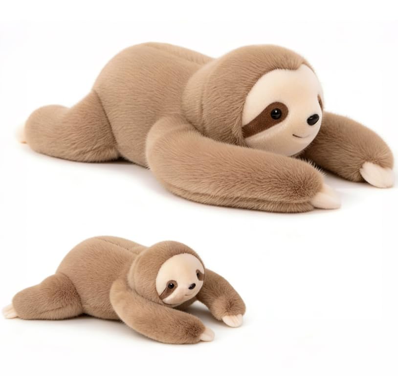 Yizemay Easter Weighted Sloth Plush Teddy, Calming Weighted Stuffed Animal Teddy, Anxiety Animal Hugging Companion Plush Toy Pillows Easter Gifts for Adults Kids.