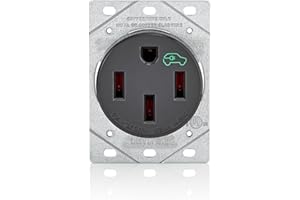 Leviton EV Charging Receptacle 50 Amp, Heavy Duty, 1450R, Black