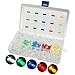 LED Light Emitting Diodes, Elfeland 300x5mm Colored / Clear / Milky 2pin Round Head LED Yellow Red Blue Green White Assorted LED Kit for Arduino DIY (5 colors x 60pcs)
