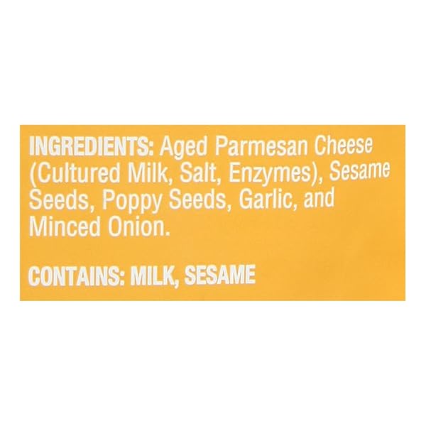 PARMCRISPS OVEN-BAKED EVERYTHING CHEESE SNACK, 9.5 OZ