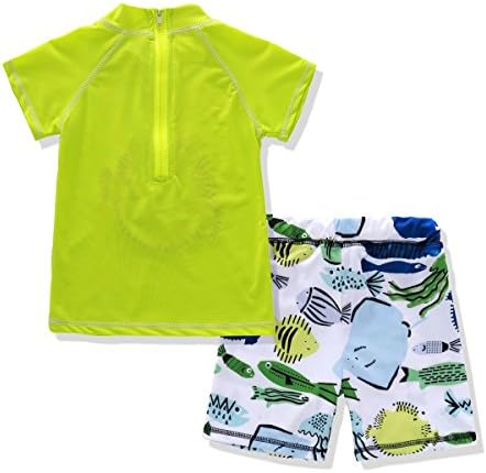 Little Boy 2 Piece Swimwear Set Tshirt and Shorts Suit for 3 to 7 Age Kids