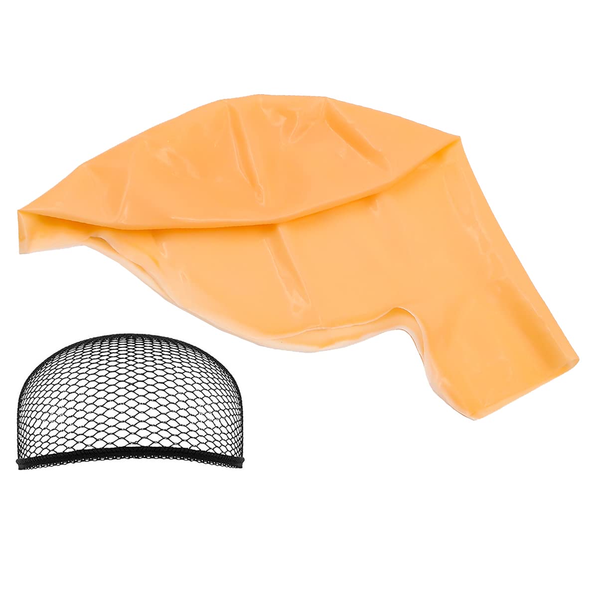 Alnicov 2 PCS Bald Caps Latex Bald Cap for Adults Makeup Bald Head Wig Cap Costume Accessory