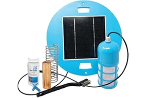 Pool Biotic Solar Pool Ionizer - High Efficiency, Use up to 85% Less Chlorine, PoolRX Alternative, Pool Cleaner for up to 45,000 Gal, Lifetime Replacement Program