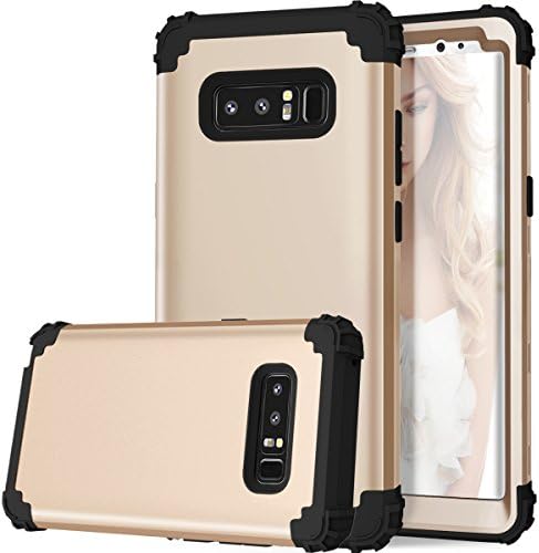 PSRAT Note 8 Case, Samsung Galaxy Note 8 Case, Hybrid Rugged High Impact Defender Full-body Protective Cover, 3in1 Heavy Duty Hard PC+ TPU Bumper anti-scratch Armor Case for Galaxy Note8 (2017) Gold