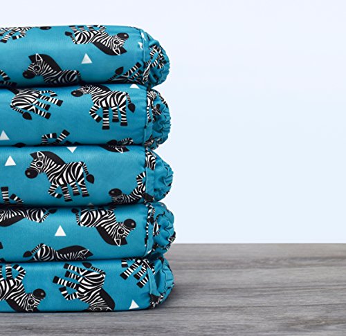 Bambino Mio, Miosoft Cloth Diaper Trial Pack, Zebra Crossing, Size 2 (21lbs+)