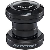 Ritchey WCS External Cup EC Threadless Headset 1-1/8 EC34/28.6 EC34/30 | Precision-Machined Alloy Cups, Sealed 45/45 Cartridge Bearings, 28.5mm Stack Height, 106g, Black
