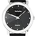 YouYouPifa Fashion Simple Design Black Dial Leather Strap Quartz Wrist Watch (Men's)
