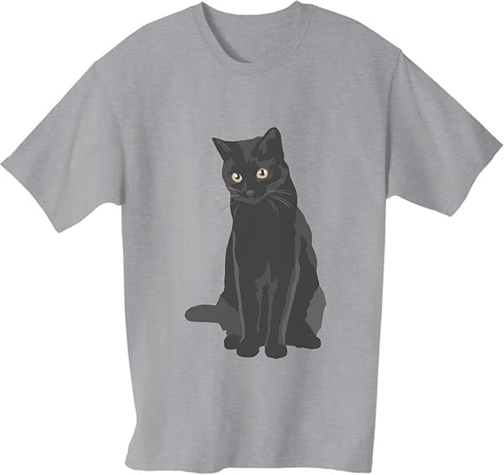 Black Cat Men's TShirt Amazon.co.uk Clothing