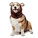 Zoo Snoods Grizzly Bear Costume - Warm Knit Dog Snood Wrap for Pets, Neck Ear Cover Protection, Halloween Winter (Large)