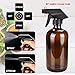 Glass Spray Bottle Set, Wedama Amber 6 10 ml Essential Oil Roller Bottles Kits with 10 Empty Glass Spray Bottle (16/4/2oz) & Accessories for Aromatherapy Facial hydration Watering Flowers Hair Care