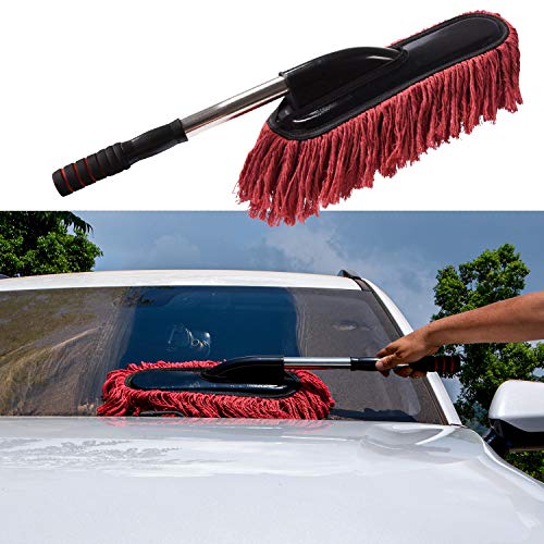 Microfiber Car Duster Brush, Extendable Handle Multipurpose Duster, Car