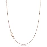 Jewlpire 18k Gold Plated 925 Sterling Silver Chain Necklace for Women, 1.1mm Cable Chains Necklace Thin & Dainty & Sturdy Women's Chain Necklaces, 14/16/17/18/20/22/24 Inches