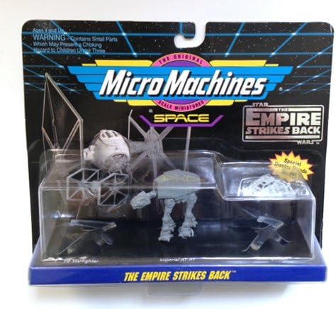 Star Wars Micro Machines Collection #2 - The Empire Strikes Back: TIE Starfighter, Imperial AT-AT and Snowspeeder