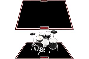 Drumming Drum Rug, 120x180cm Drum Mat Non Slip Soundproof, Drums Carpets for Drummers Outdoor Summer, Electronic Drums Set Pr