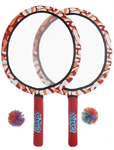 Summer Outdoor Games - Red Bouncing Paddle Ball Set - For Beach & Backyard - Great for Adults, Kids, & Families - 25" - Thumbnail 7