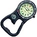 Backpacker Belt Fob Watch Black Tone with Compass and Bottle Opener