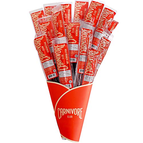 Carnivore Club Exotic Jerky Bouquet - Includes 20 Delicious Exotic Meat Sticks in 4 Flavors - Jerky Lover Gift - Fun Gift For Men and Women - Christmas Gift - Wild Game Sampler (Best Gift Of The Month Clubs)