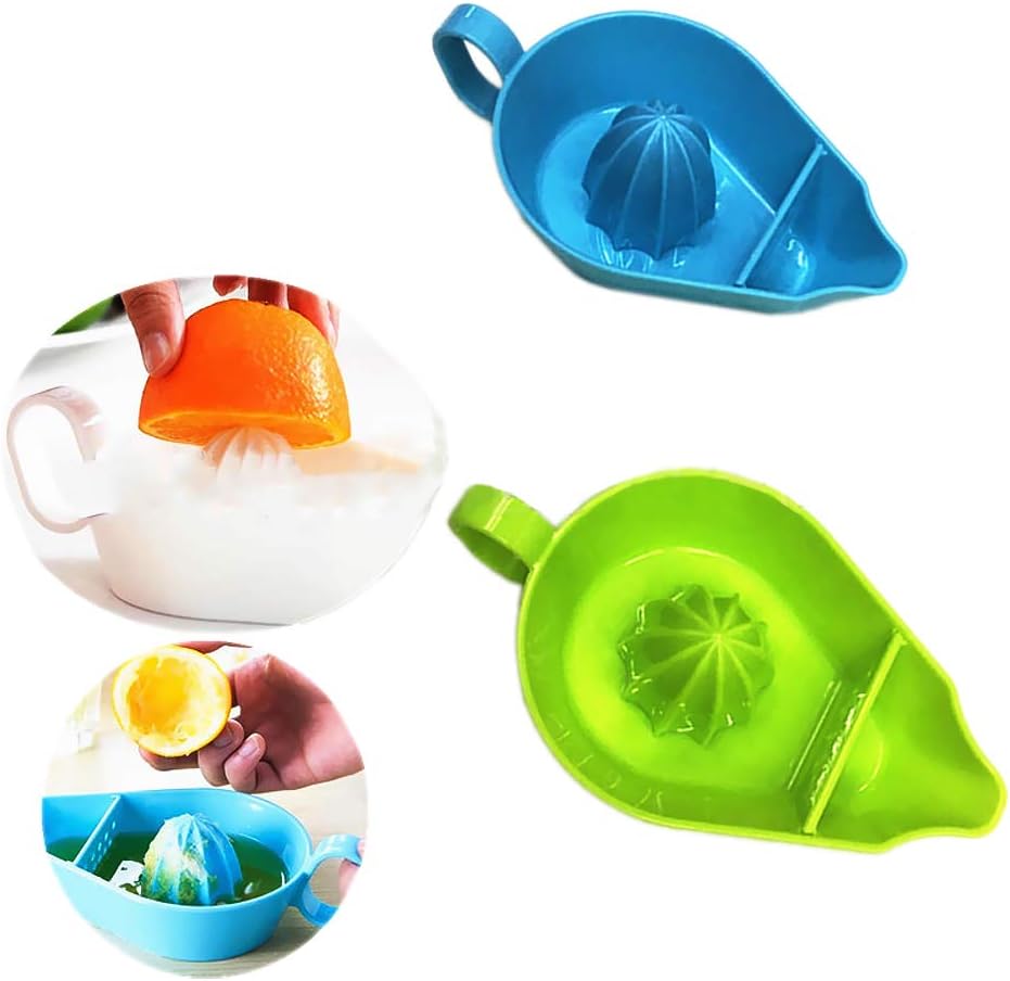 Daily-buy 2 Pcs Manual Juicers Lemon Orange Fruit Squeezer Lime Citrus Juicer Juice Manual Press Random Color