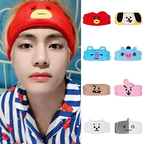 BTS Headband, Bangtan Boys Headband, BT21 Elastic Headbands, TATA Plush Headband, Cartoon Accessories, Gift for Army