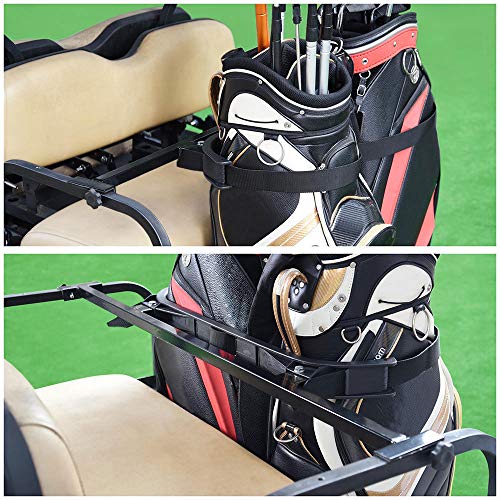 Snow Shop Everything Universal Golf Bag Holder Bracket Attachment Cart Rear Seat EZGO Club Car - Thumbnail 6
