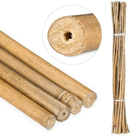 Relaxdays Varas, Tutores para Plantas, Bambú, 105 cm, Color ...