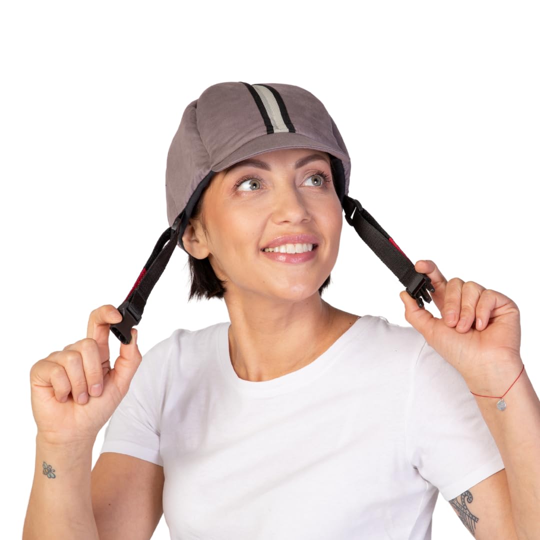 Ribcap Hardy Medical Helmet | Platin | Medium (56-58 cm) | Protective Medical Helmet for Adults | Padded Hat for Elderly Falls | Epilepsy Seizure Hat | Fashionable & No Stigma