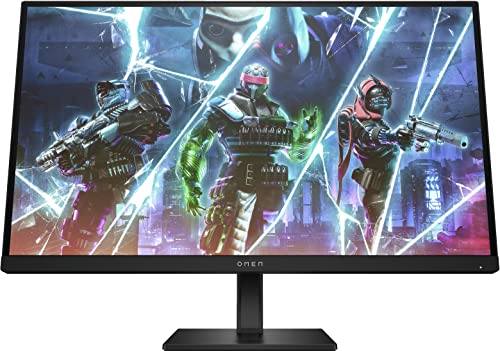Omen 27s Gaming Monitor - 27 Zoll Bildschirm, FHD Display, 240Hz, AMD FreeSync Premium, 1 ms Reaktionszeit, 2X HDMI 2.0, Display Port 1.4, 2X USB-A, USB-B, Audioausgang, RGB Beleuchtung, schwarz