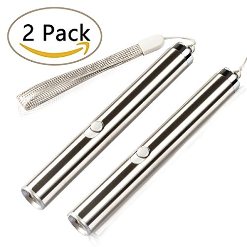 Cat Catch the Led Interactive LED Light Pointer 2 in 1 Laser & White LED(Pack of 2)