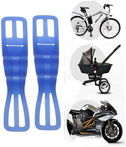 2 Pack of Smartphone Mount Holder for Bike, Stroller, Car Headrest, Steering Wheel, Golf Cart, Motorcycle, GPS, Exercise Bike, Shopping Cart. Compatible with iPhone, Samsung Galaxy, HTC (Blue 2 Pack)